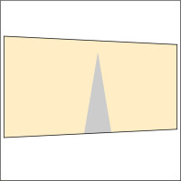 450 cm Seitenwand mit Mittelreißverschluss