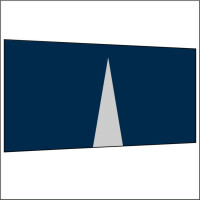 450 cm Seitenwand mit Mittelreißverschluss