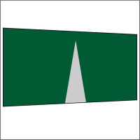 450 cm Seitenwand mit Mittelreißverschluss