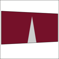 450 cm Seitenwand mit Mittelreißverschluss
