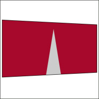 450 cm Seitenwand mit Mittelreißverschluss