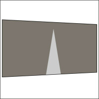 450 cm Seitenwand mit Mittelreißverschluss