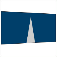 450 cm Seitenwand mit Mittelreißverschluss