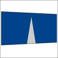 450 cm Seitenwand mit Mittelreißverschluss