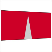 450 cm Seitenwand mit Mittelreißverschluss