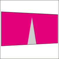 450 cm Seitenwand mit Mittelreißverschluss