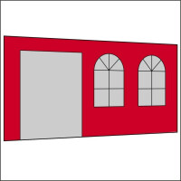 450 cm Seitenwand mit Türe (links) + Sprossenfenster
