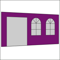 450 cm Seitenwand mit Türe (links) + Sprossenfenster