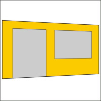 450 cm Seitenwand mit Türe (links) + Großfenster