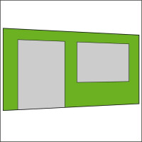 450 cm Seitenwand mit Türe (links) + Großfenster