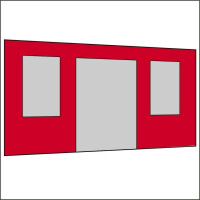 450 cm Seitenwand mit Türe (mittig) + Großfenster