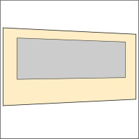 450 cm Seitenwand mit Großfenster