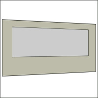 450 cm Seitenwand mit Großfenster