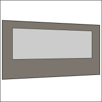 450 cm Seitenwand mit Großfenster