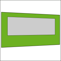 450 cm Seitenwand mit Großfenster