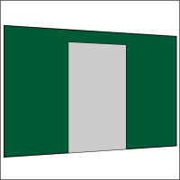 400 cm Seitenwand mit Türe (mittig)