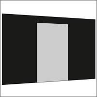 400 cm Seitenwand mit Türe (mittig)