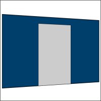 400 cm Seitenwand mit Türe (mittig)