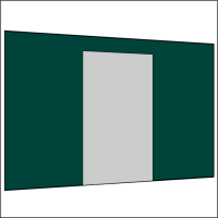 400 cm Seitenwand mit Türe (mittig)