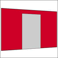400 cm Seitenwand mit Türe (mittig)