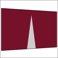 400 cm Seitenwand mit Mittelreißverschluss