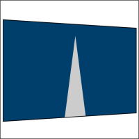 400 cm Seitenwand mit Mittelreißverschluss
