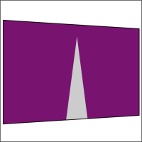 400 cm Seitenwand mit Mittelreißverschluss