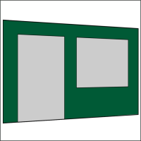 400 cm Seitenwand mit Türe (links) + Großfenster