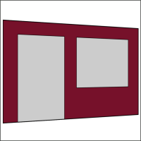 400 cm Seitenwand mit Türe (links) + Großfenster