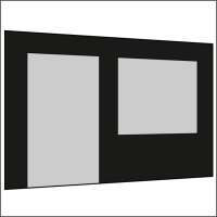 400 cm Seitenwand mit Türe (links) + Großfenster