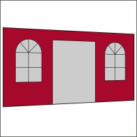 400 cm Seitenwand mit Türe (mittig) + Sprossenfenster