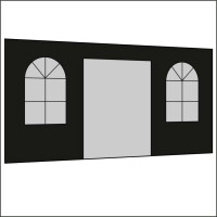 400 cm Seitenwand mit Türe (mittig) + Sprossenfenster