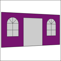 400 cm Seitenwand mit Türe (mittig) + Sprossenfenster