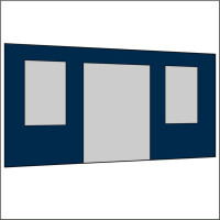 400 cm Seitenwand mit Türe (mittig) + Großfenster