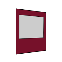 200 cm Seitenwand mit Großfenster