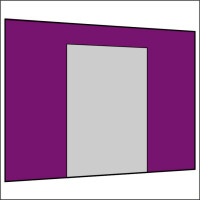 300 cm Seitenwand mit Tür (mittig)