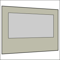 300 cm Seitenwand mit Großfenster
